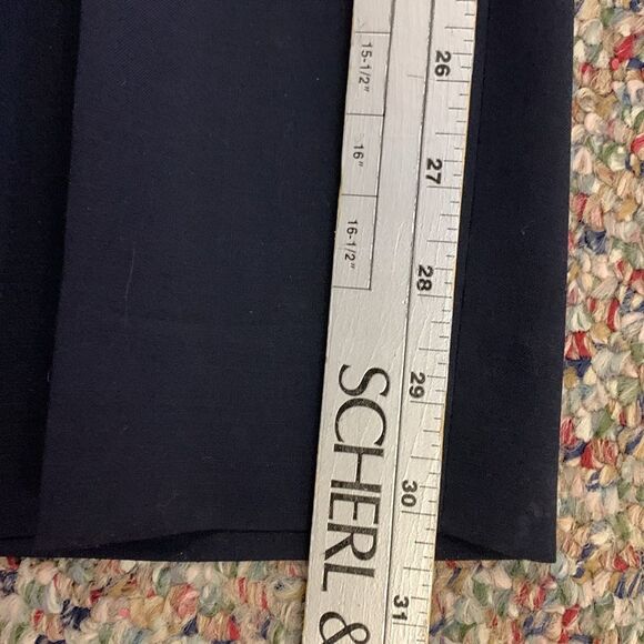 John Varvatos Star USA Navy Blue Wool Flat Front Dress Pants Size 34 X 30 - Picture 9 of 9